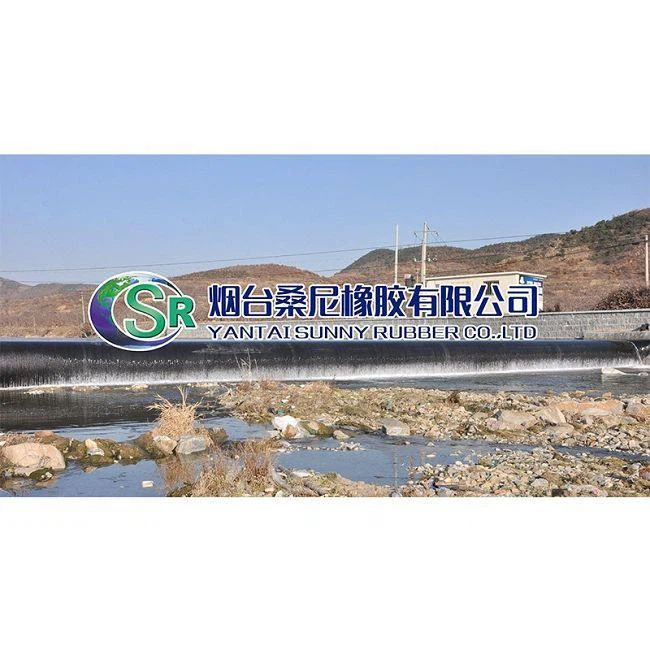 Empangan Getah Diisi Air di Sungai